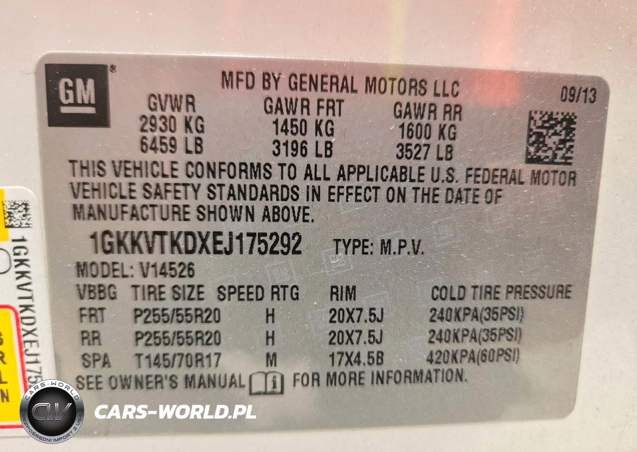 2014 GMC Acadia Denali VIN:1GKKVTKDXEJ175292 - 13