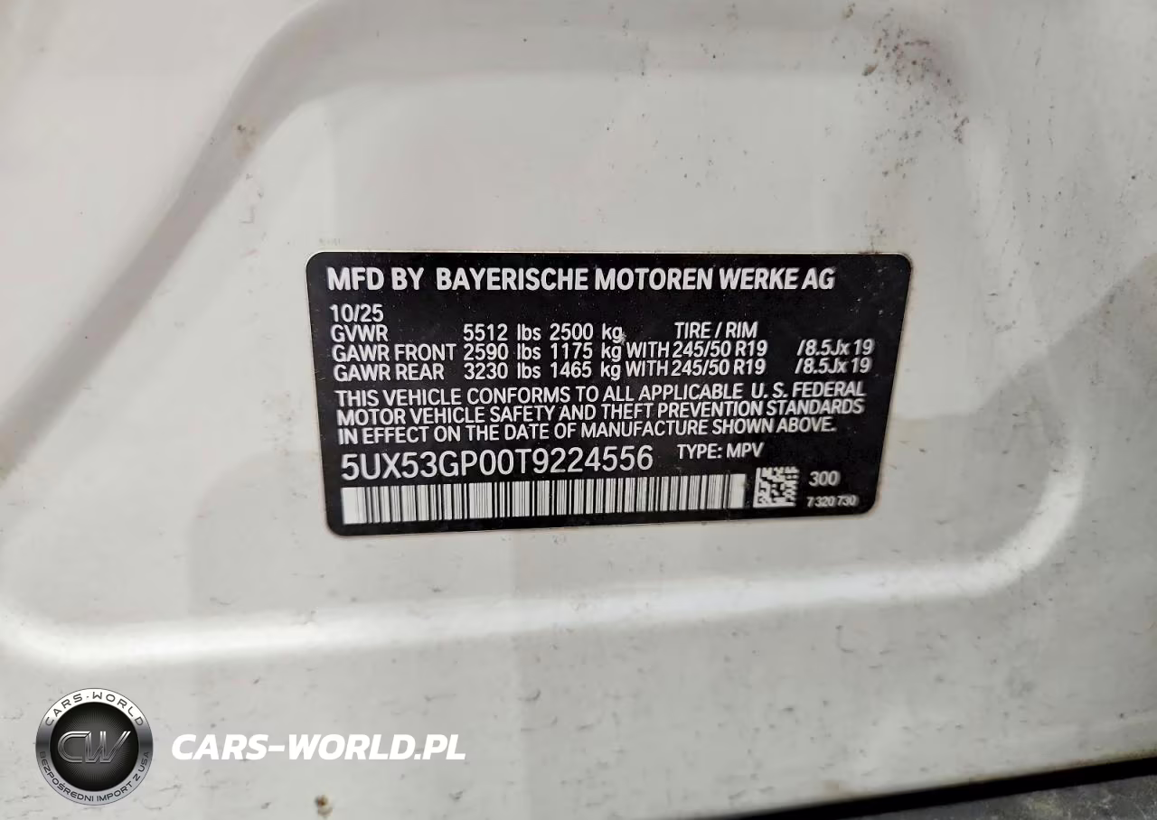 2026 BMW X3 30 xDrive VIN:5UX53GP00T9224556 - 13