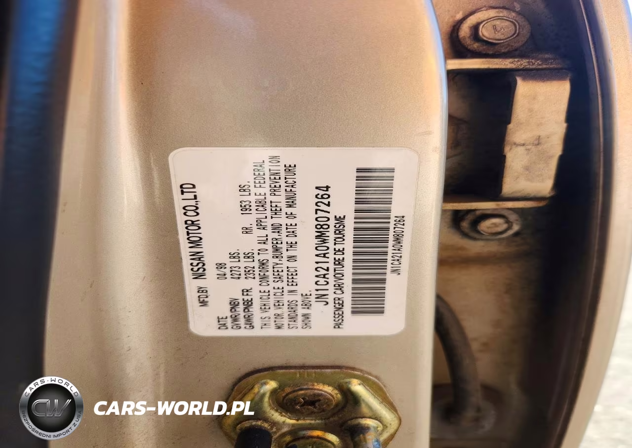 1998 Nissan Maxima Se VIN:JN1CA21A0WM807264 - 13