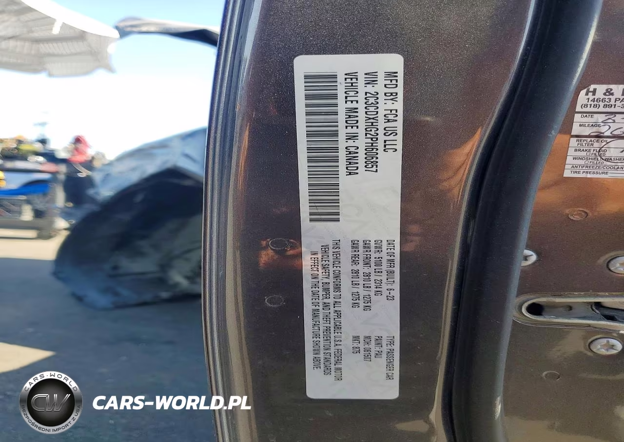2023 Dodge Charger Gt VIN:2C3CDXHG2PH606857 - 12