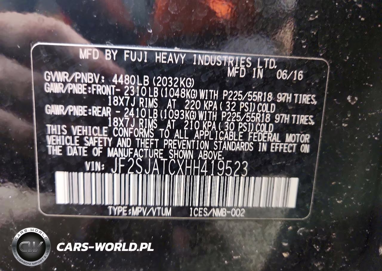 2017 Subaru Forester 2.5I Touring VIN:JF2SJATCXHH419523 - 13