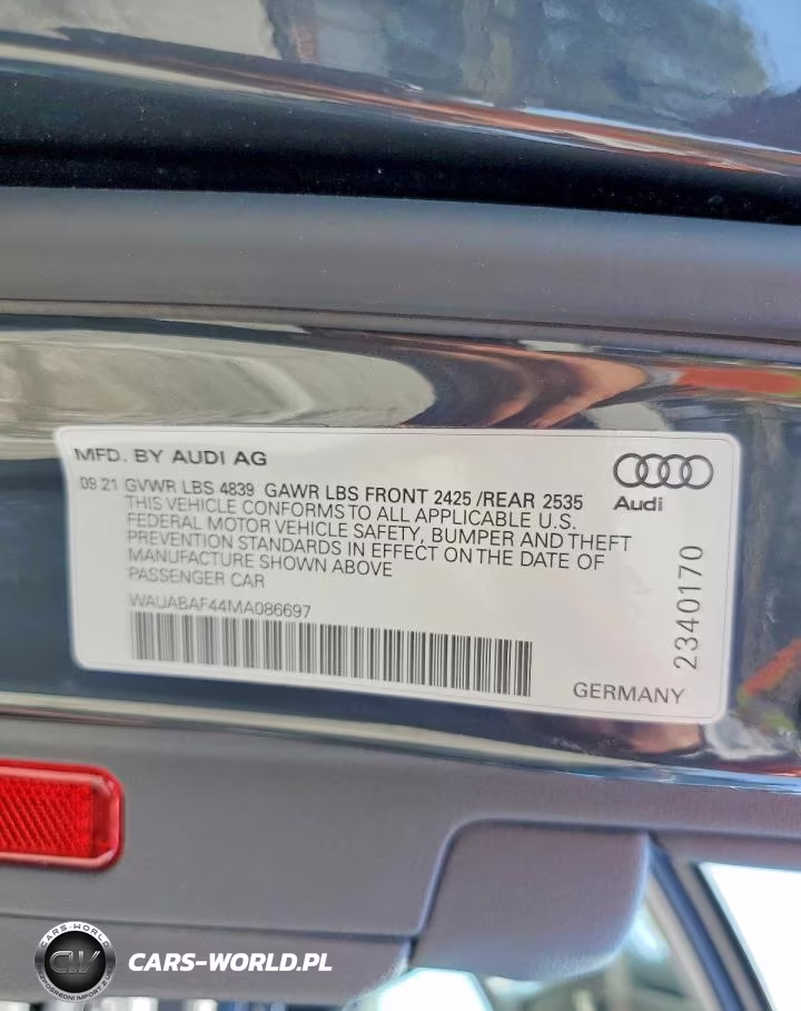 2021 Audi A4 Premium 40 VIN:WAUABAF44MA086697 - 13
