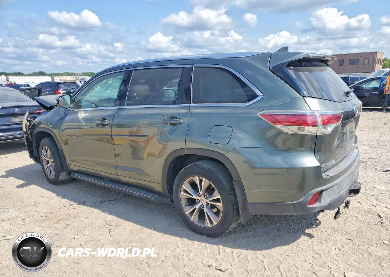 2015 Toyota Highlander Xle VIN:5TDJKRFH9FS122216 - 2