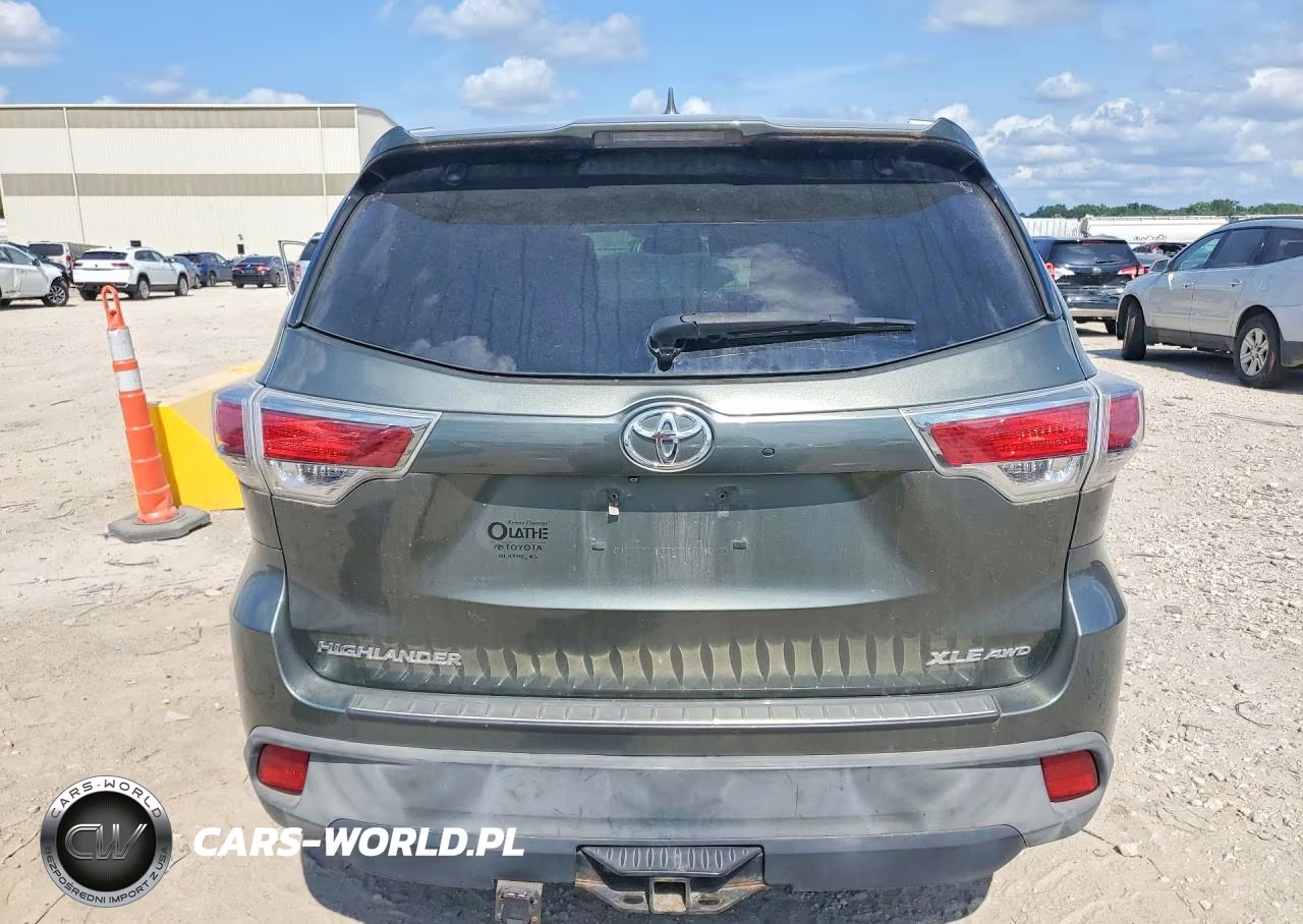 2015 Toyota Highlander Xle VIN:5TDJKRFH9FS122216 - 6