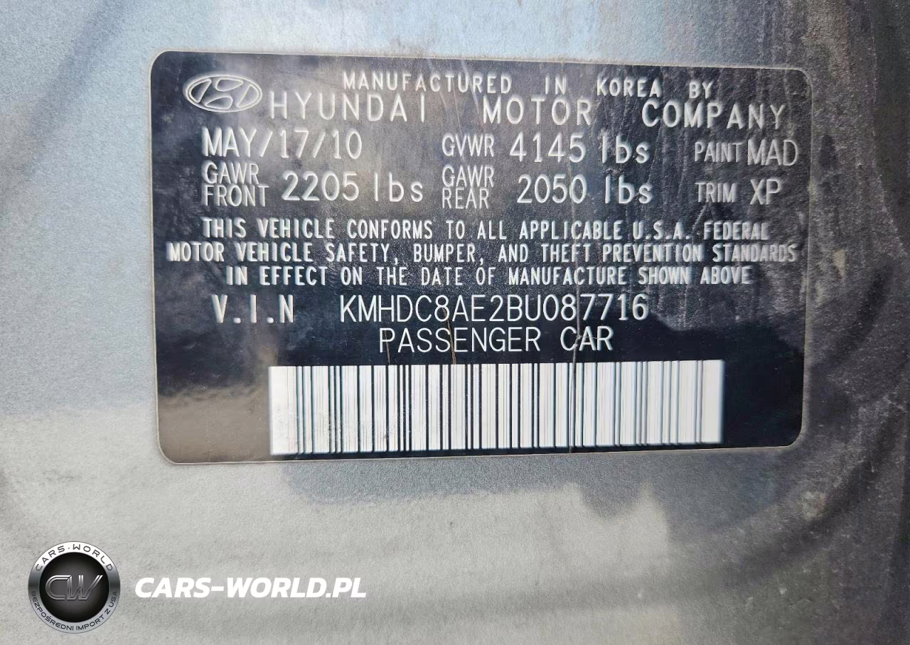 2011 Hyundai Elantra Touring Gls VIN:KMHDC8AE2BU087716 - 12