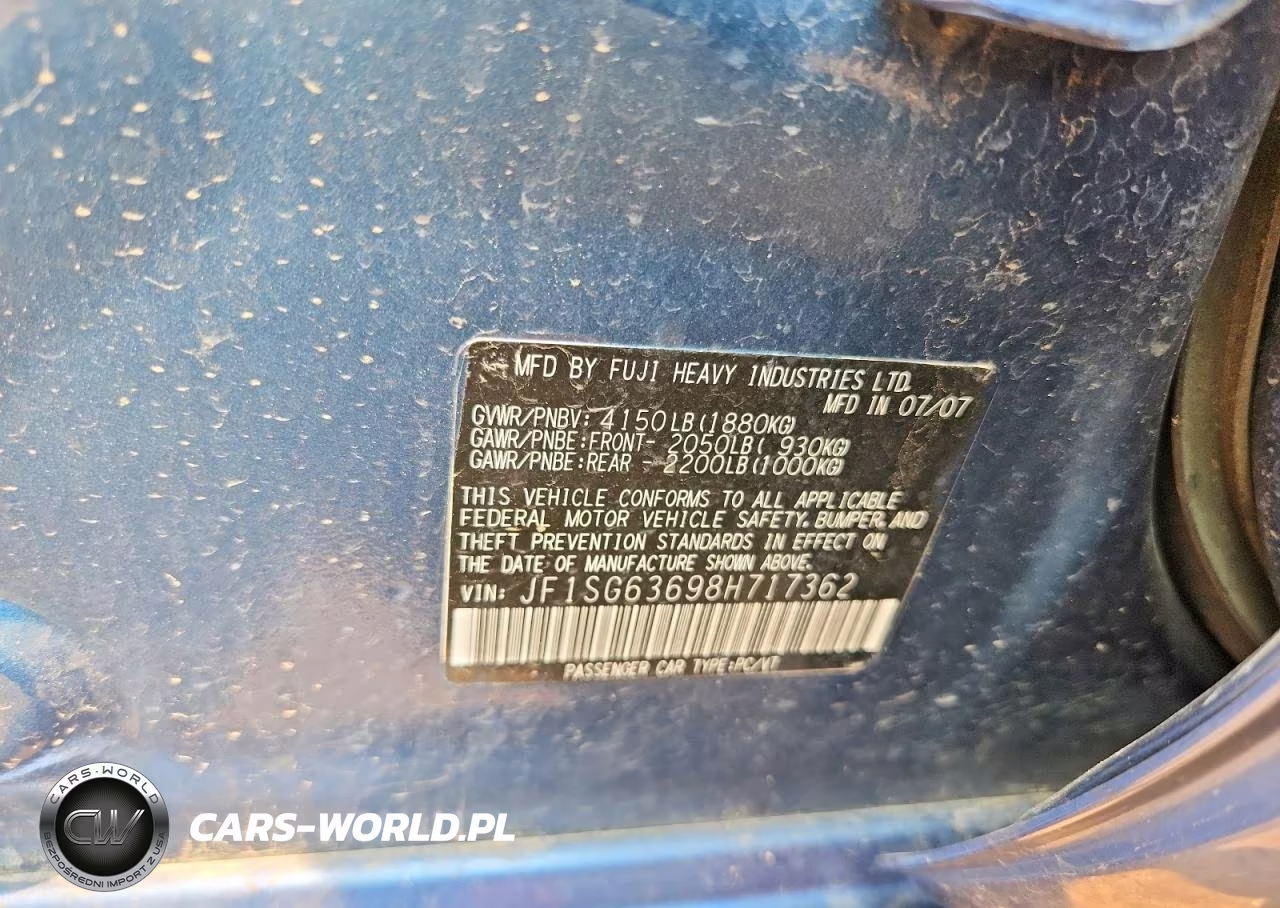 2008 Subaru Forester 2.5X VIN:JF1SG63698H717362 - 12