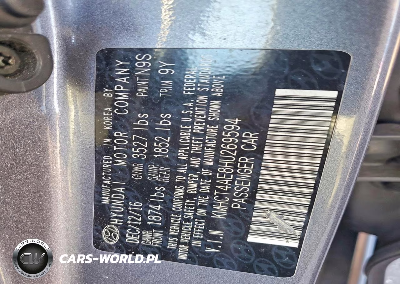 2017 Hyundai Accent Se VIN:KMHCT4AE8HU269594 - 13