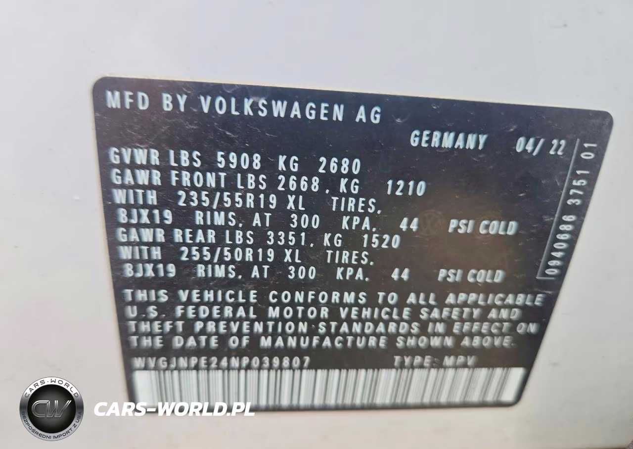 2022 Volkswagen Id.4 Pro VIN:WVGJNPE24NP039807 - 13