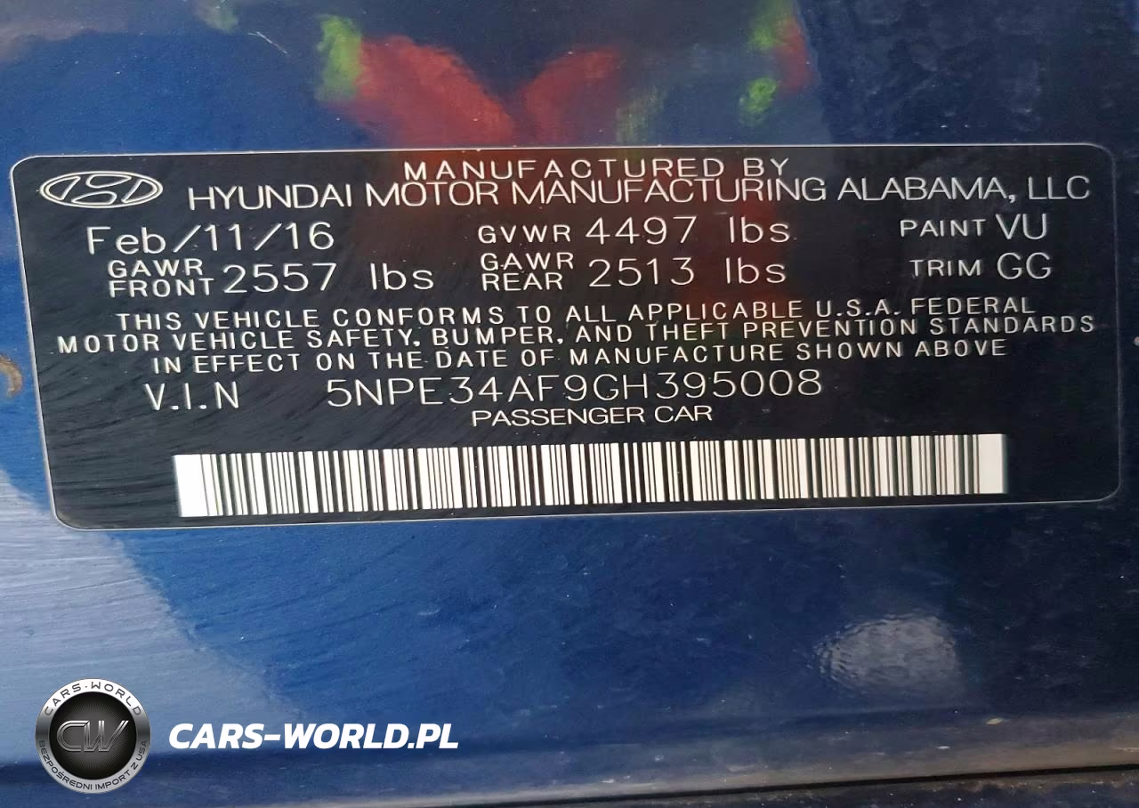 2016 Hyundai Sonata Sport VIN:5NPE34AF9GH395008 - 12