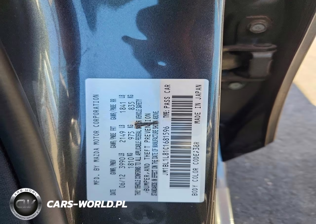 2012 Mazda 3 I VIN:JM1BL1L81C1681596 - 12