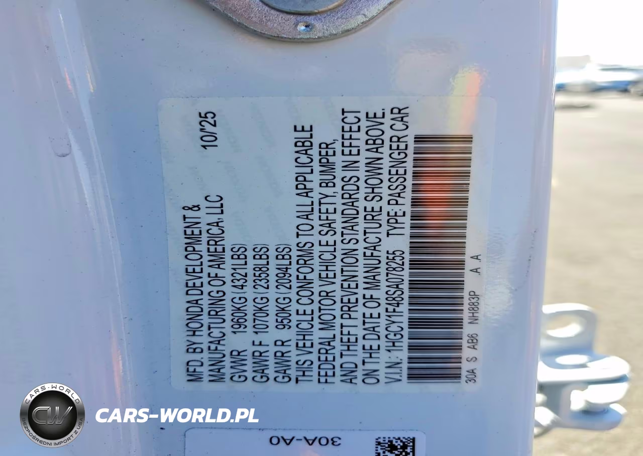 2025 Honda Accord Se VIN:1HGCY1F48SA078255 - 12