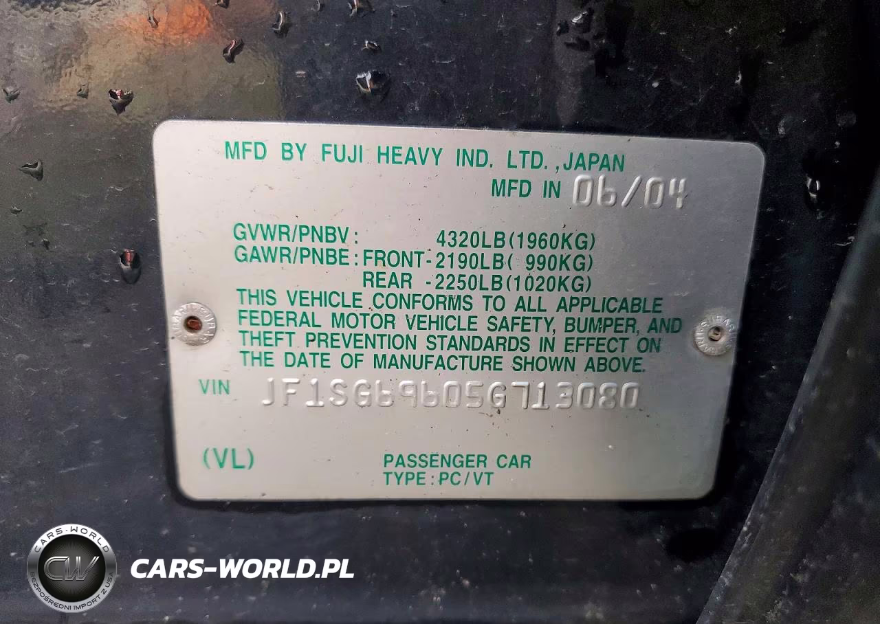 2005 Subaru Forester 2.5Xt VIN:JF1SG69605G713080 - 12
