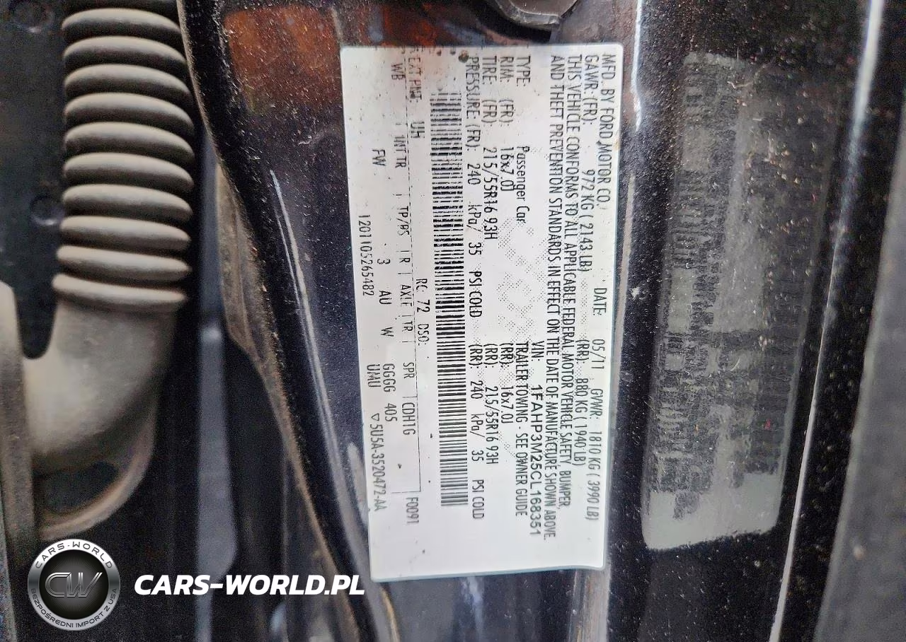 2012 Ford Focus Sel VIN:1FAHP3M25CL168351 - 12