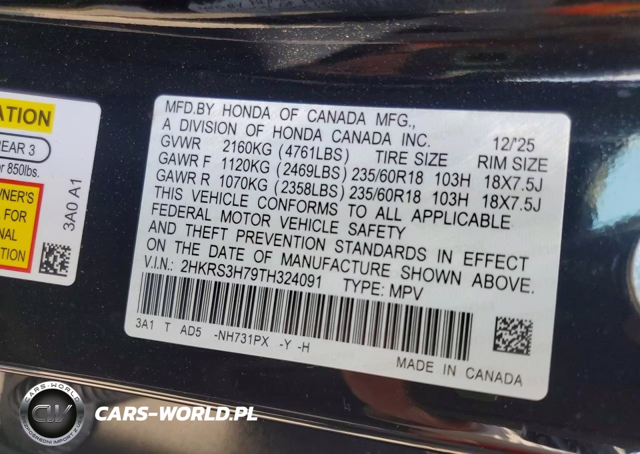 2026 Honda Cr-V Exl VIN:2HKRS3H79TH324091 - 13