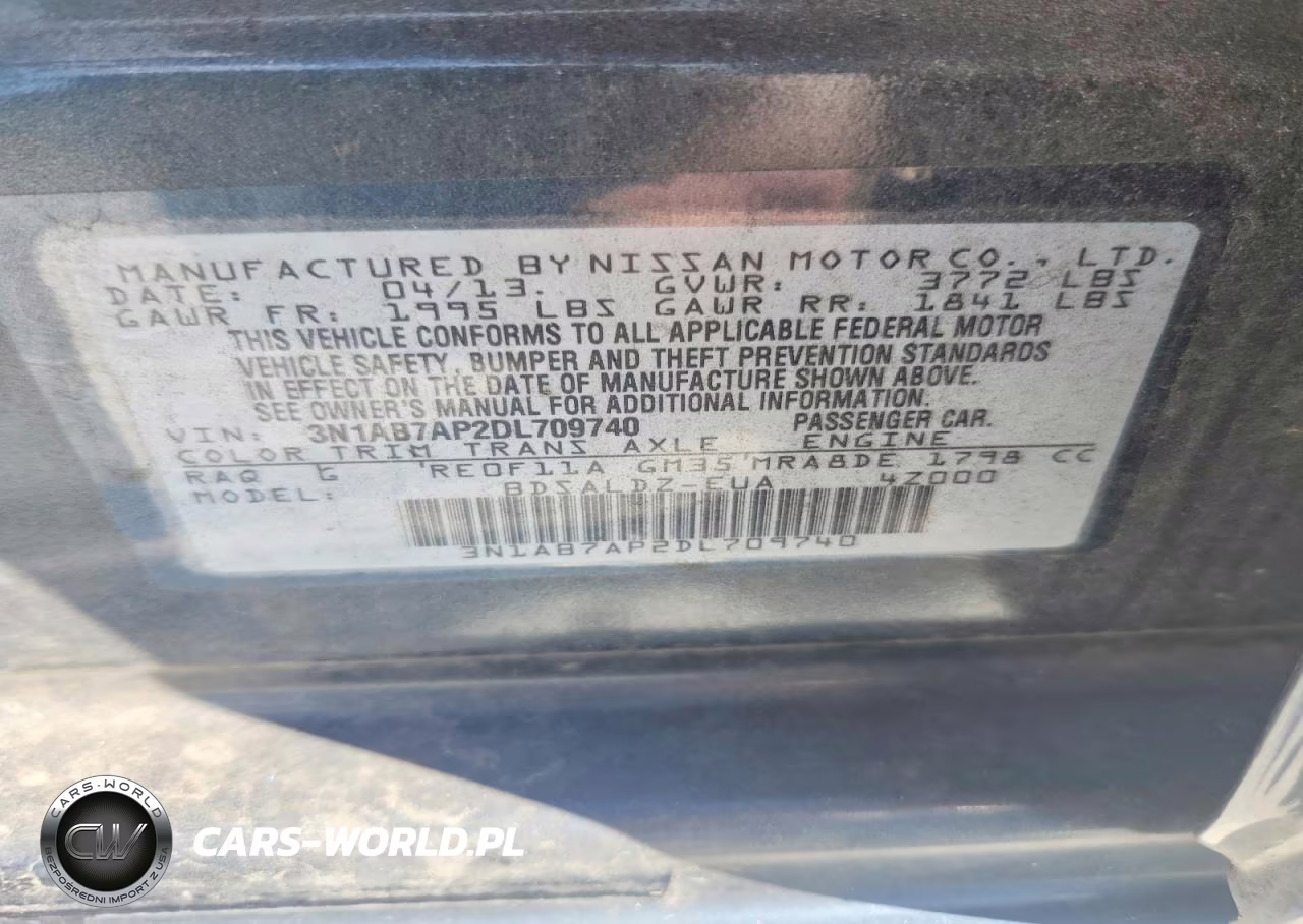 2013 Nissan Sentra S VIN:3N1AB7AP2DL709740 - 12