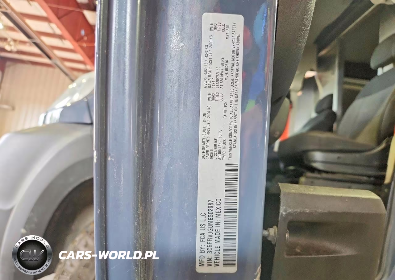 2021 Ram Promaster 3500 Delivery Van VIN:3C6FRVJG0ME502987 - 13