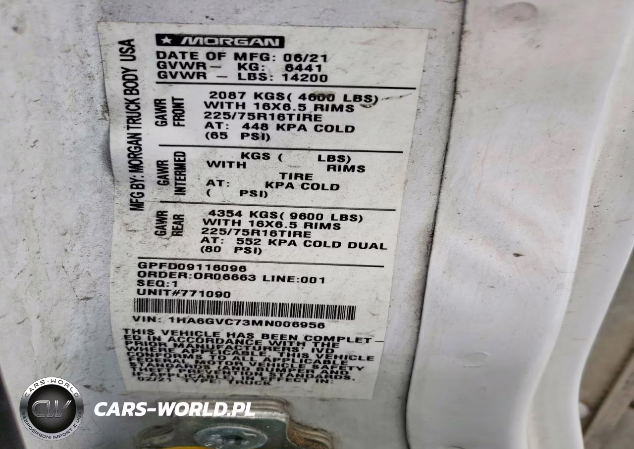 2021 Chevrolet Express G4500 VIN:1HA6GVC73MN006956 - 13