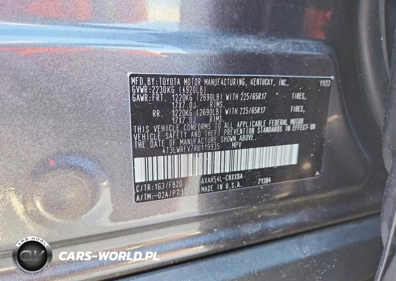 2024 Toyota Rav4 Le VIN:4T3LWRFV7RU119935 - 13