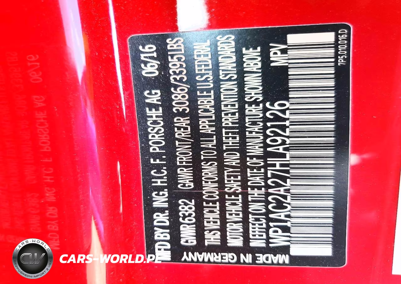2017 Porsche Cayenne Turbo VIN:WP1AC2A27HLA92126 - 14
