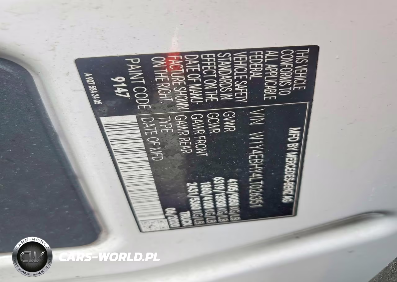 2020 Mercedes-Benz Sprinter 2500 VIN:W1Y4EBHY4LT026351 - 13