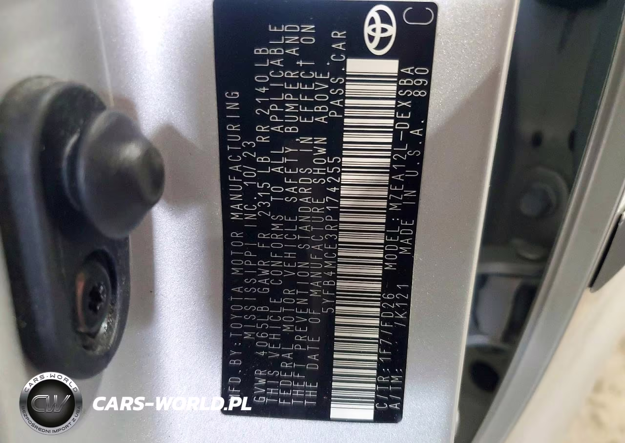2024 Toyota Corolla Night Shade VIN:5YFB4MCE3RP174255 - 12