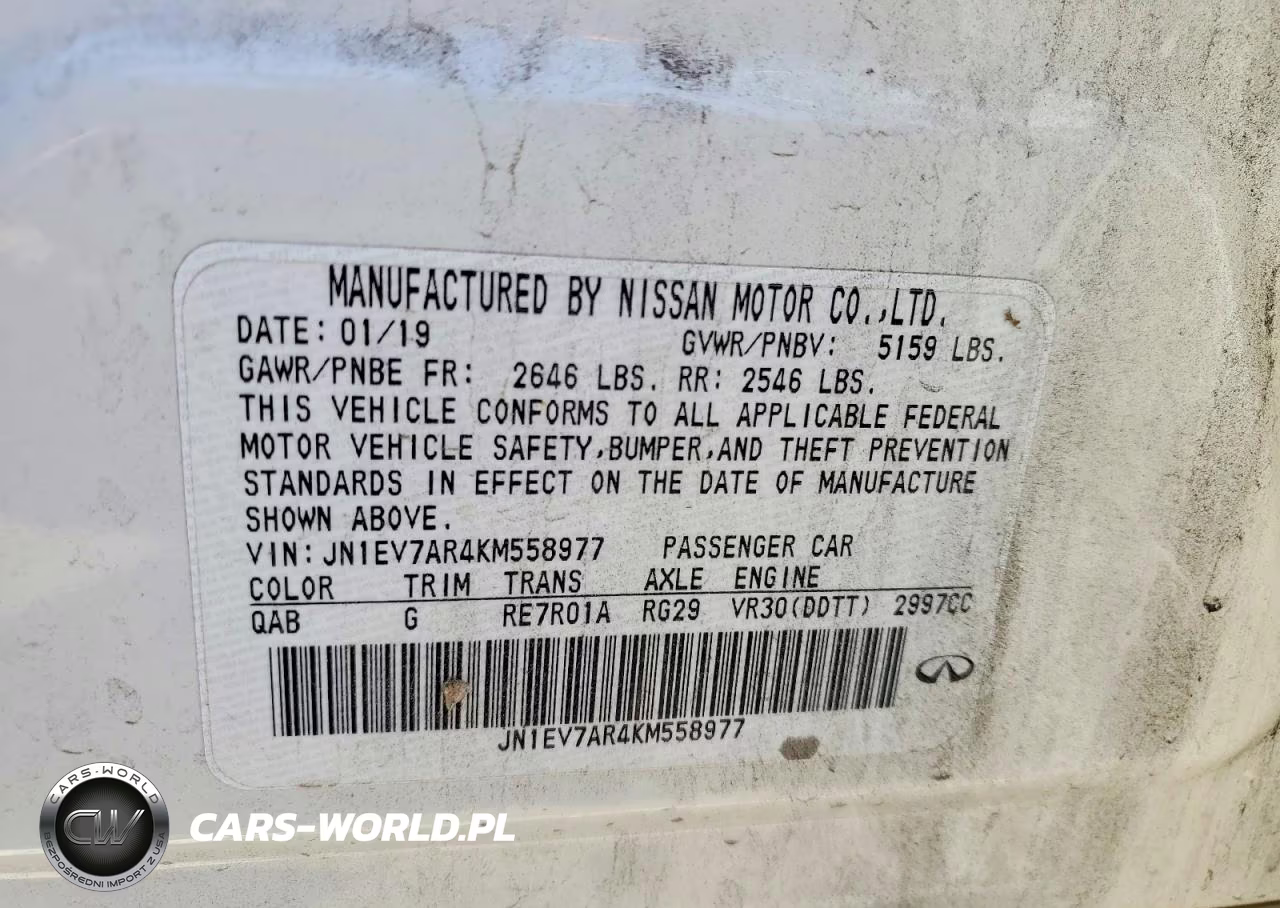 2019 Infiniti Q50 3.0T Luxe VIN:JN1EV7AR4KM558977 - 12