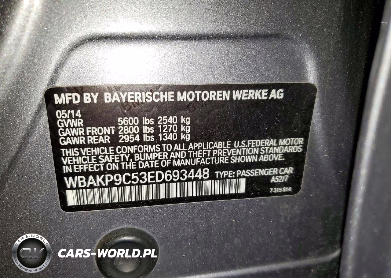 2014 BMW 550 Xi VIN:WBAKP9C53ED693448 - 12