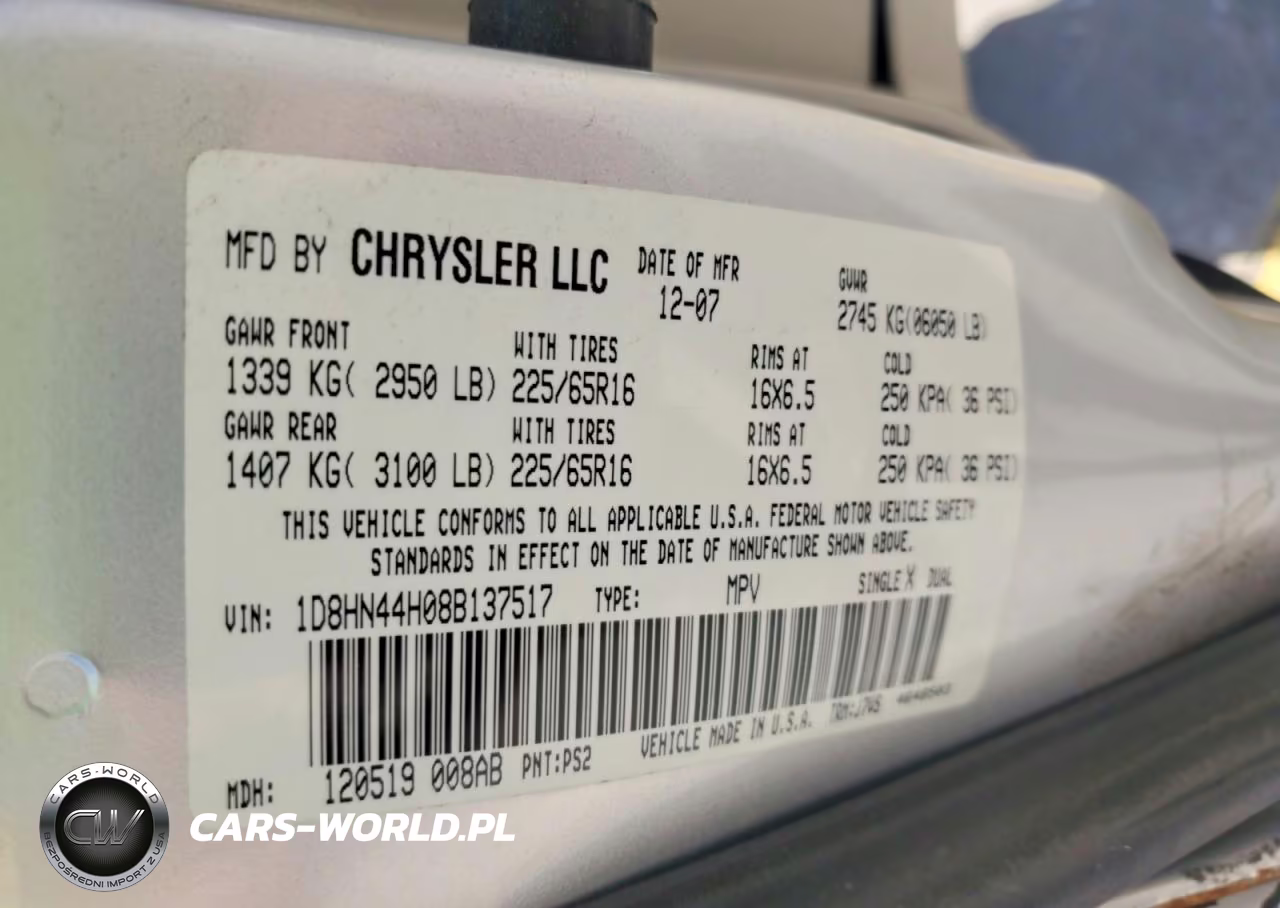 2008 Dodge Grand Caravan Se VIN:1D8HN44H08B137517 - 13