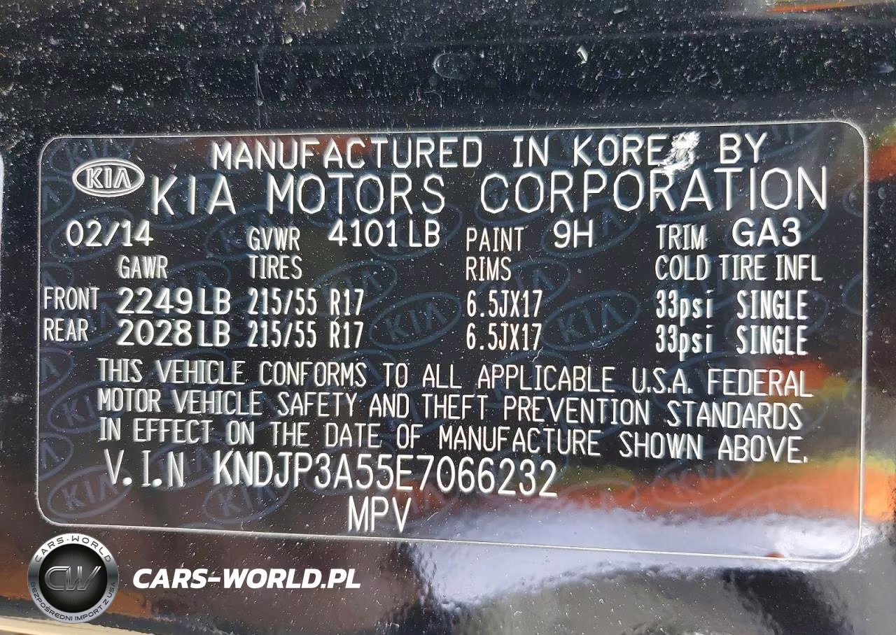 2014 Kia Soul + VIN:KNDJP3A55E7066232 - 14