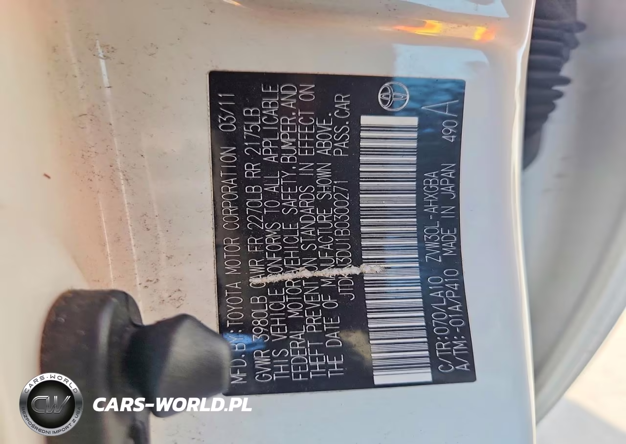 2011 Toyota Prius Four VIN:JTDKN3DU1B0300271 - 12