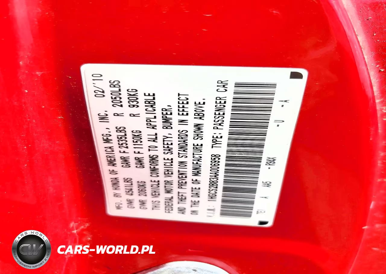 2010 Honda Accord Exl VIN:1HGCS2B83AA006958 - 12