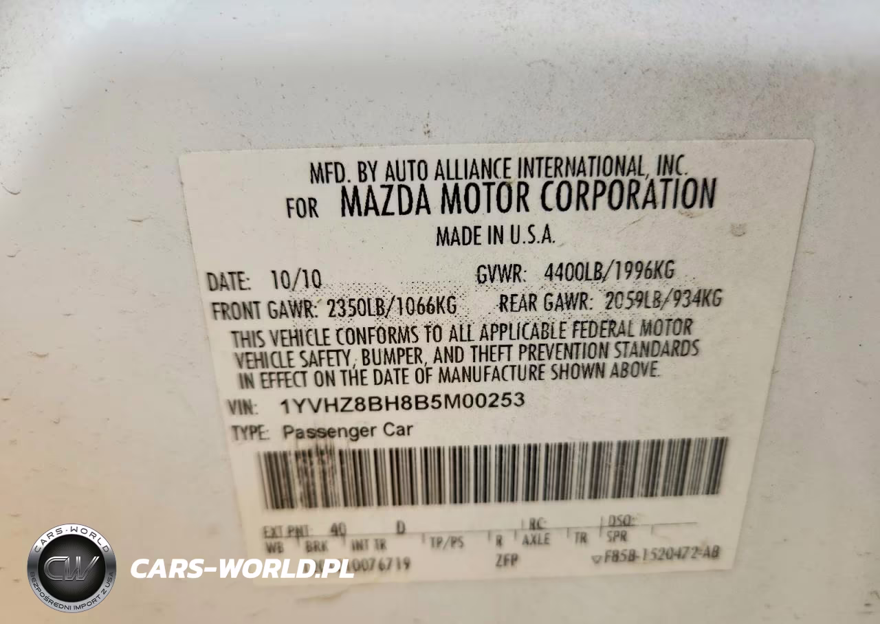 2011 Mazda 6 I VIN:1YVHZ8BH8B5M00253 - 12