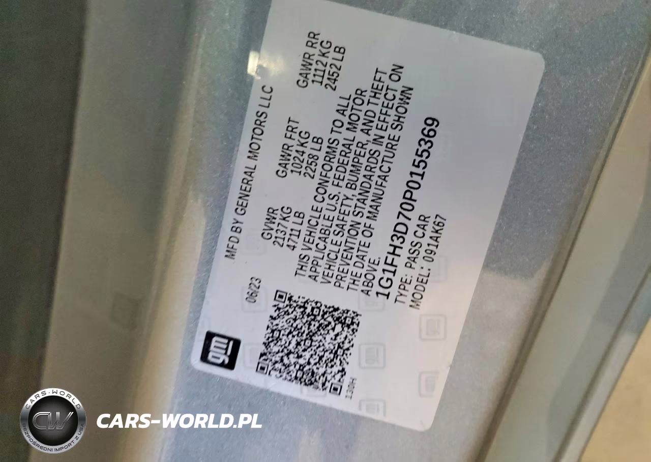 2023 Chevrolet Camaro Ss VIN:1G1FH3D70P0155369 - 12