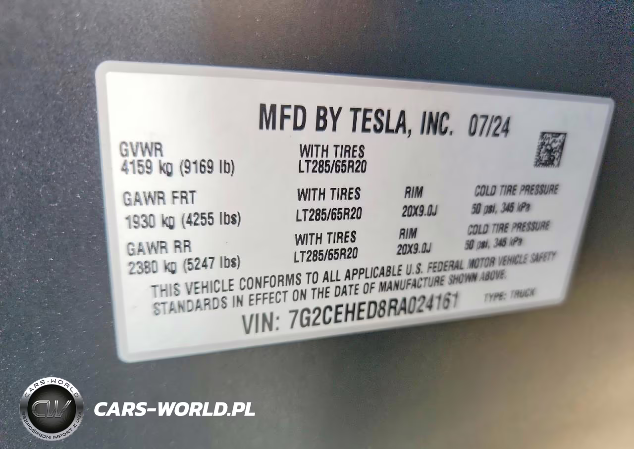 2024 Tesla Cybertruck VIN:7G2CEHED8RA024161 - 13