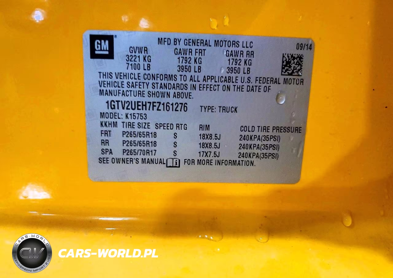 2015 GMC Sierra K1500 Sle VIN:1GTV2UEH7FZ161276 - 12