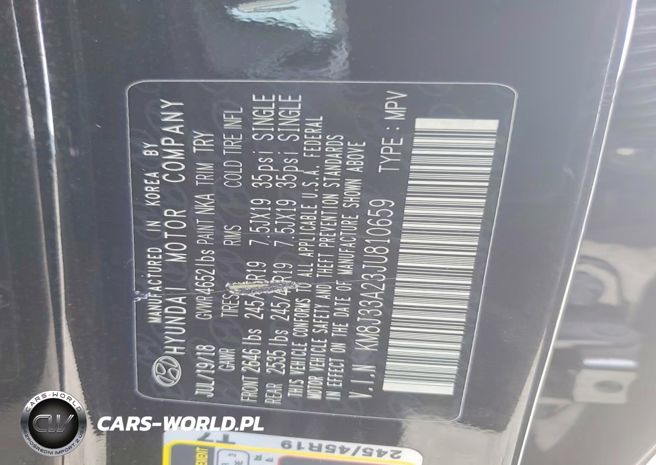 2018 Hyundai Tucson Value VIN:KM8J33A23JU810659 - 13