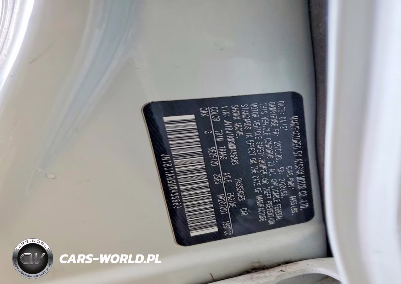 2021 Nissan Rogue Sport S VIN:JN1BJ1AW9MW436883 - 12