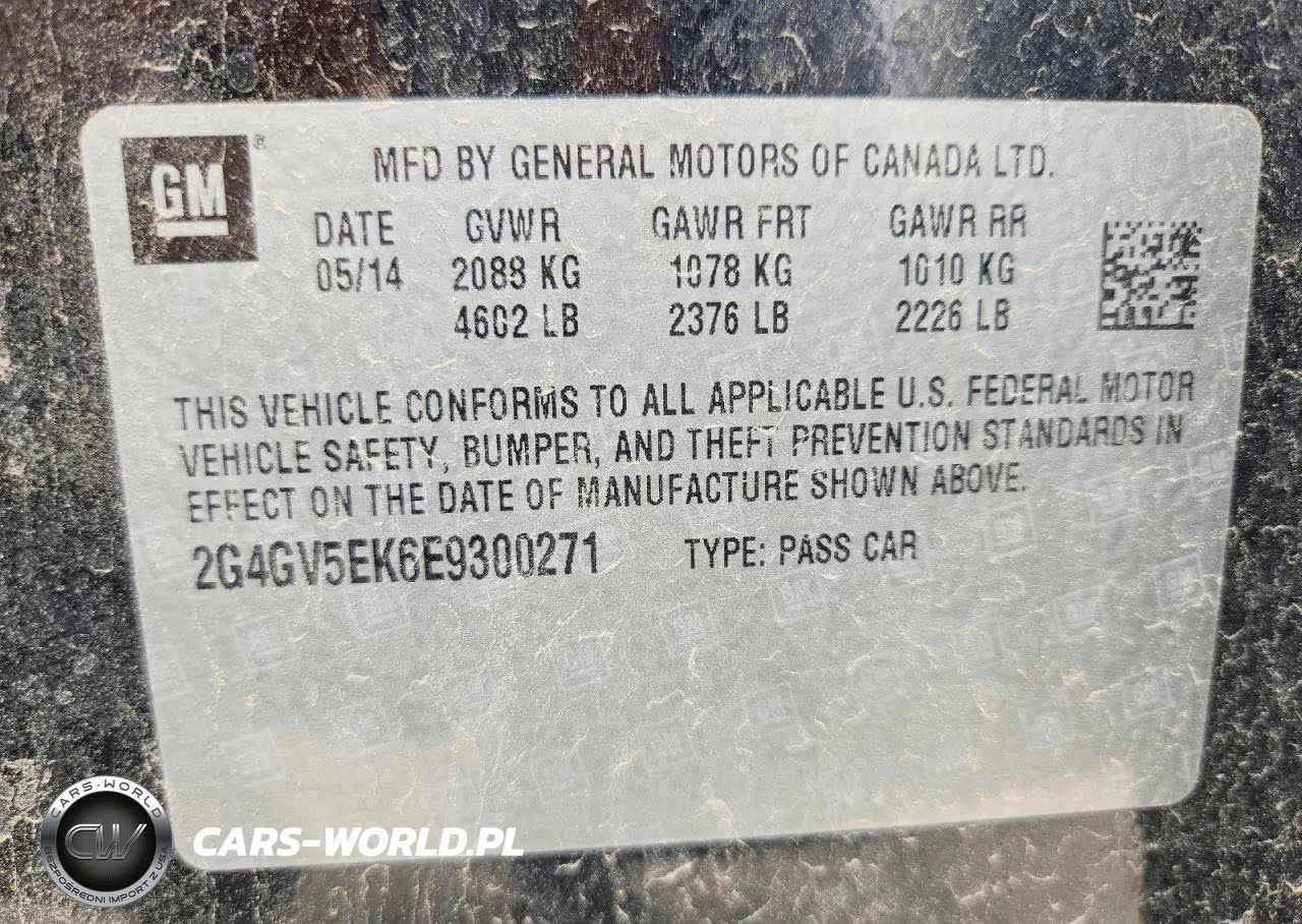 2014 Buick Regal VIN:2G4GV5EK6E9300271 - 12