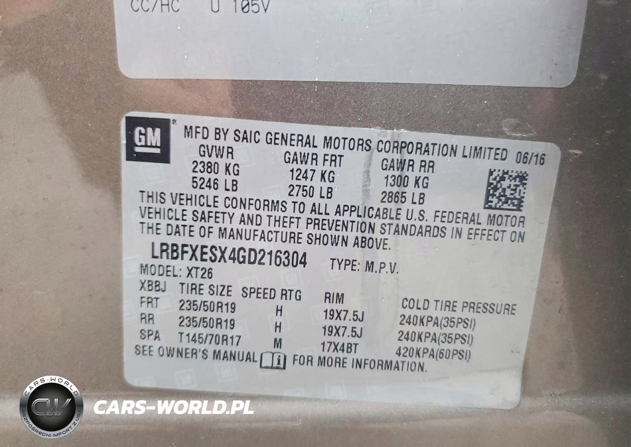 2016 Buick Envision Premium VIN:LRBFXESX4GD216304 - 13