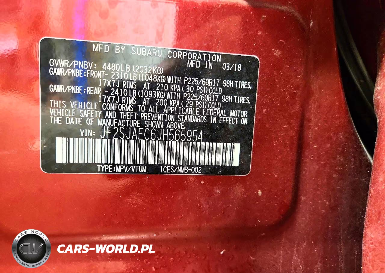 2018 Subaru Forester 2.5I Premium VIN:JF2SJAEC6JH565954 - 13