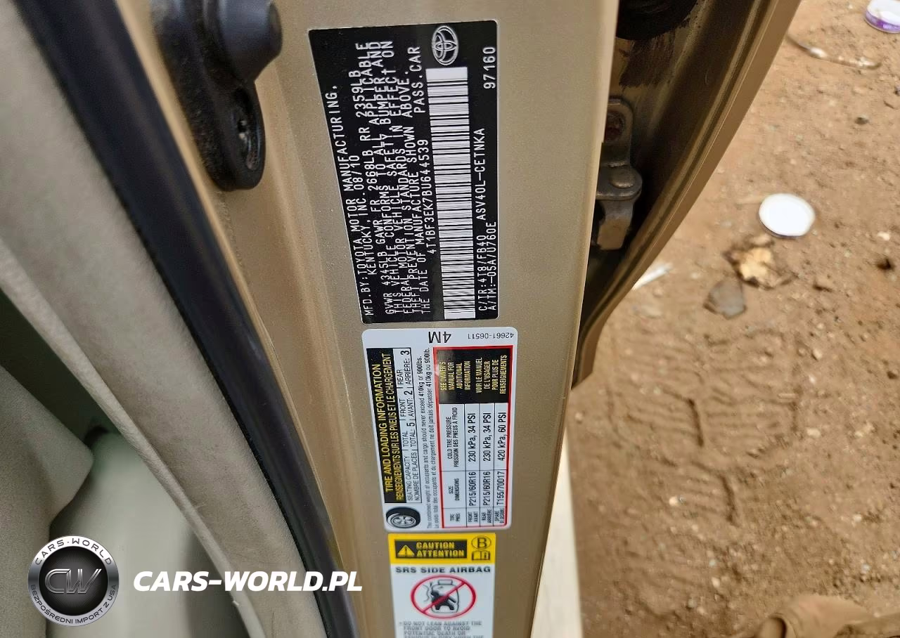 2011 Toyota Camry Le VIN:4T1BF3EK7BU644539 - 13