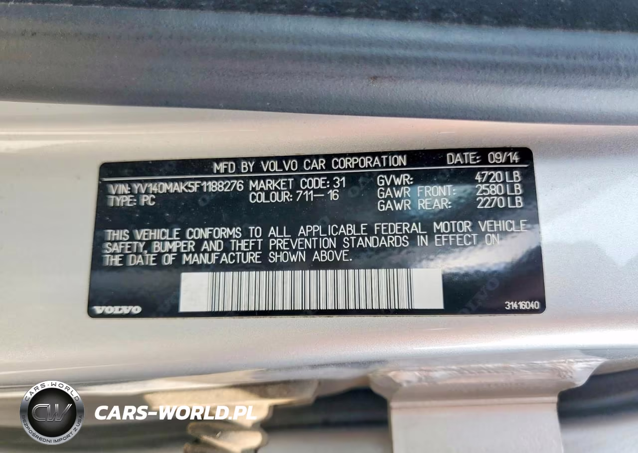 2015 Volvo S80 Premier VIN:YV140MAK5F1188276 - 13