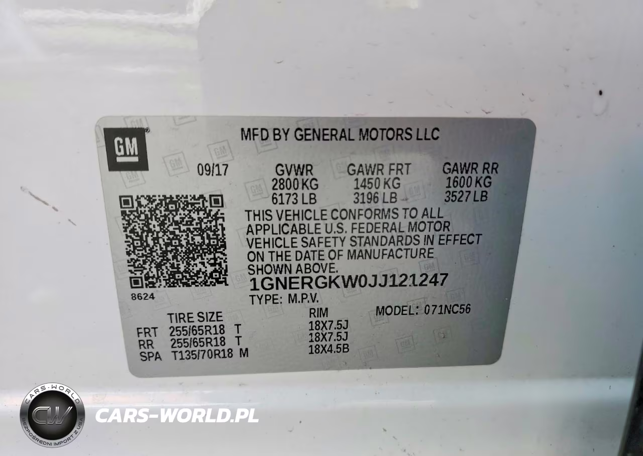 2018 Chevrolet Traverse Lt VIN:1GNERGKW0JJ121247 - 14