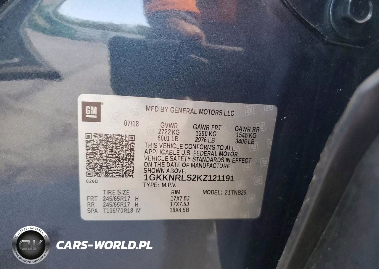 2019 GMC Acadia Sle VIN:1GKKNRLS2KZ121191 - 13