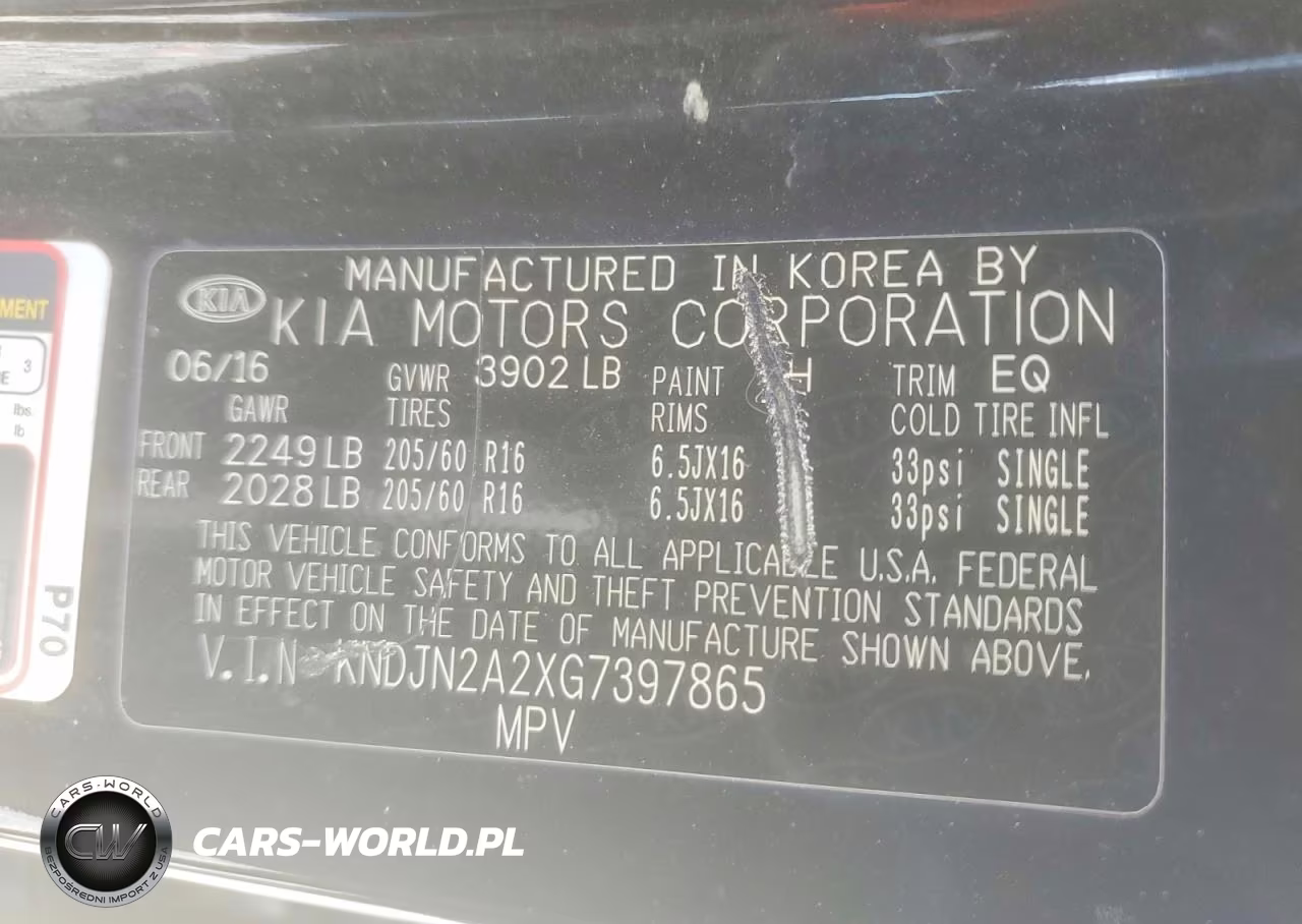 2016 Kia Soul Base VIN:KNDJN2A2XG7397865 - 14