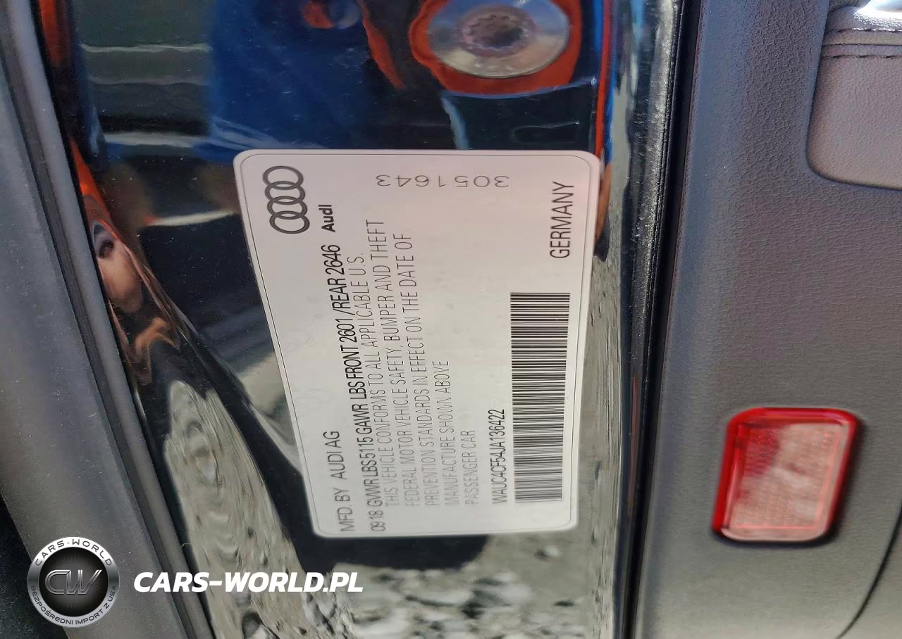 2018 Audi S5 Prestige VIN:WAUC4CF54JA136422 - 12
