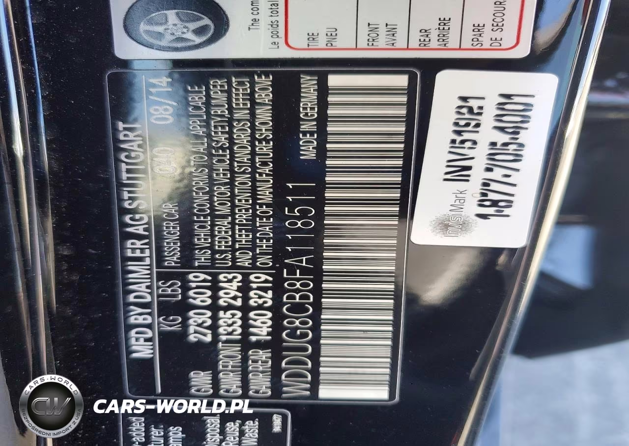 2015 Mercedes-Benz S 550 VIN:WDDUG8CB8FA118511 - 12