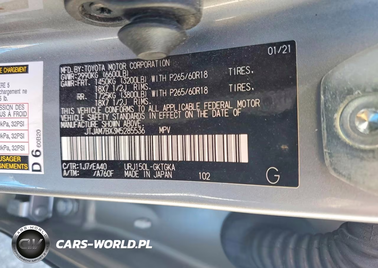 2021 Lexus Gx 460 Premium VIN:JTJAM7BX3M5285536 - 13