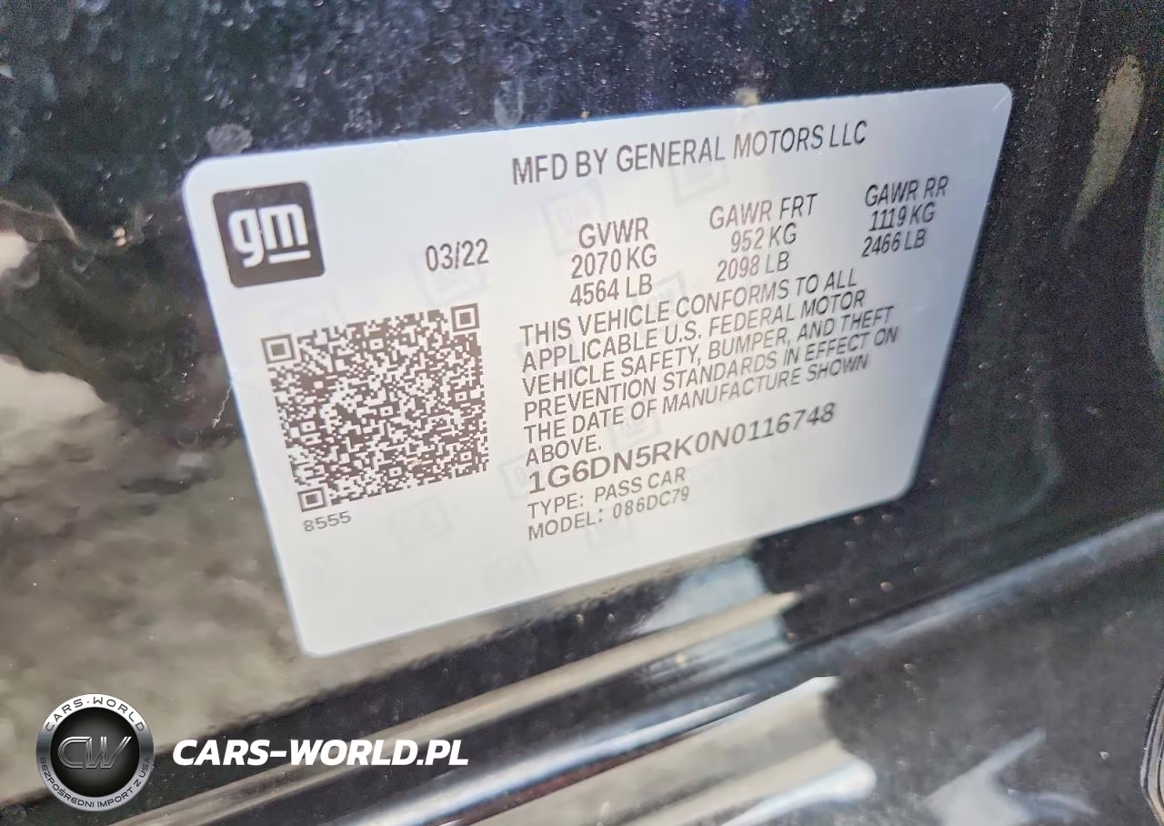 2022 Cadillac Ct5 Premium Luxury VIN:1G6DN5RK0N0116748 - 12