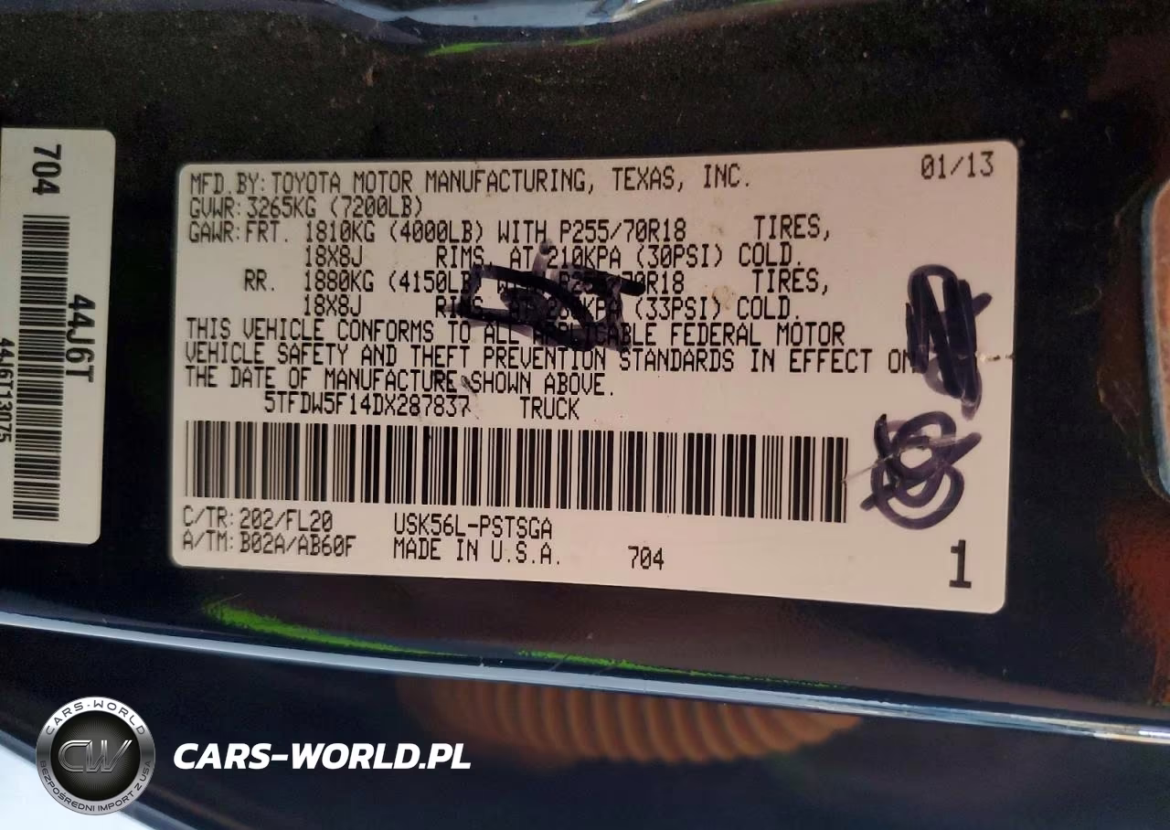 2013 Toyota Tundra Crewmax Sr5 VIN:5TFDW5F14DX287837 - 12